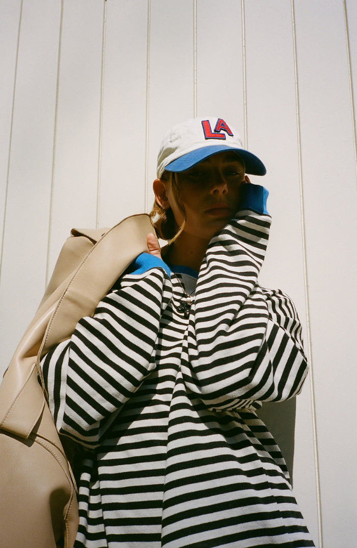 Kaja | Dame Stribet Crewneck Sweater til Forår