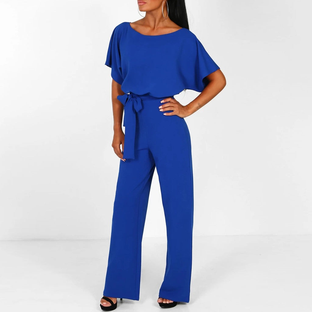 Elvira | Dame Elegant Jumpsuit med Bælte