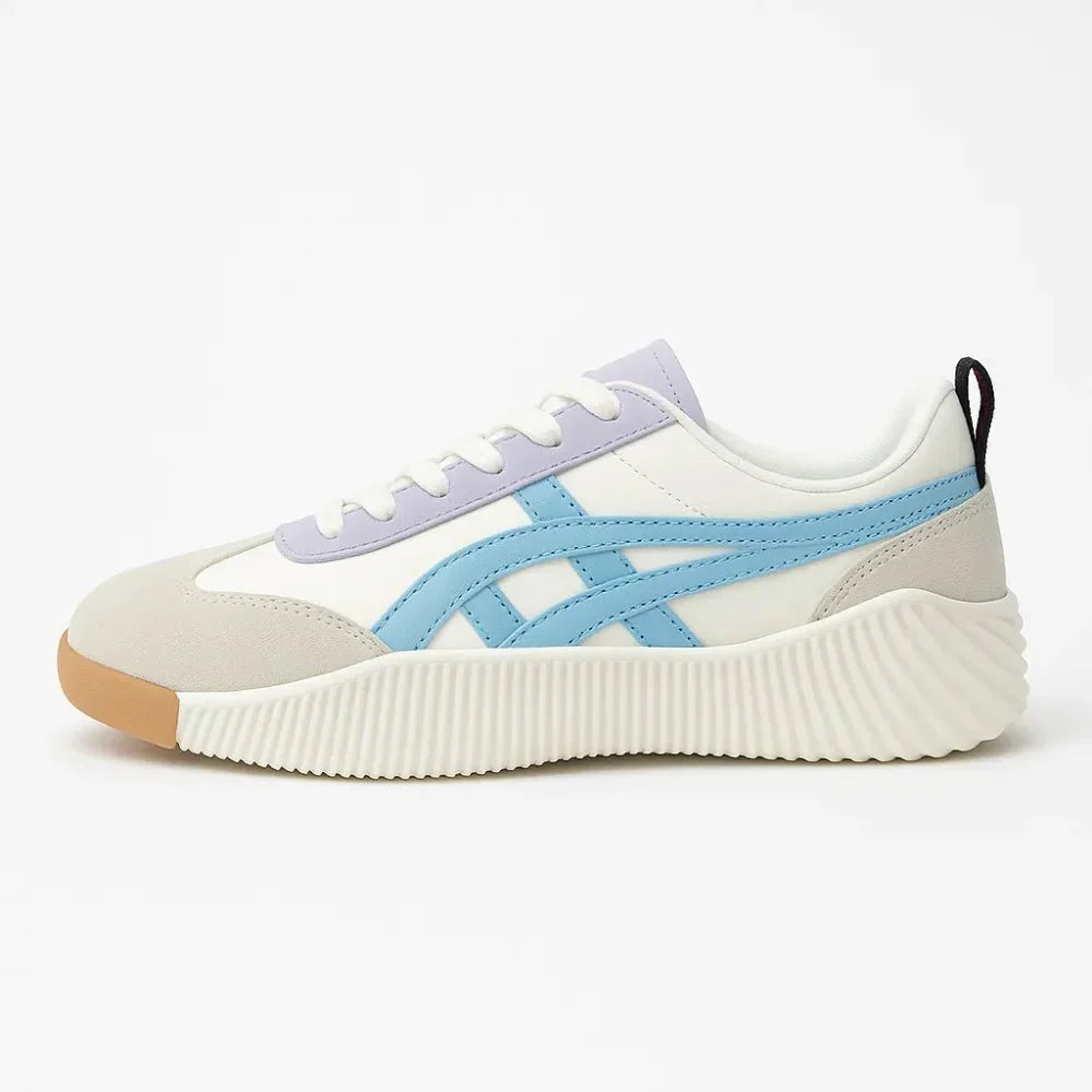 Astrid | Dame Ortopædiske Sneakers Med Snørebånd Og Striber