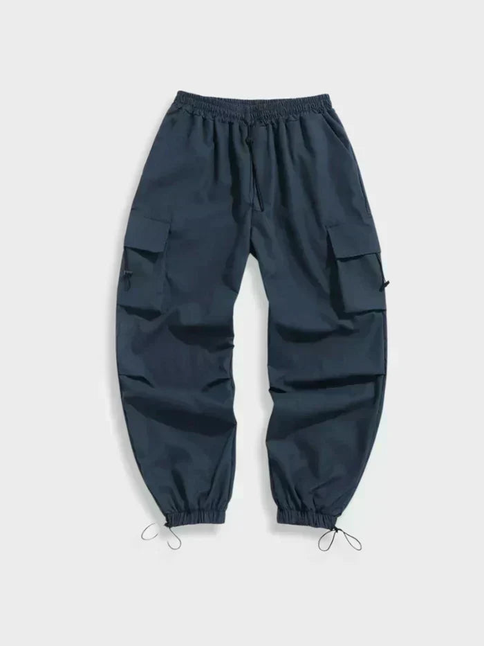 Rasmus | Herre Slim Fit Cargobukser Med Lynlås Og Lommer