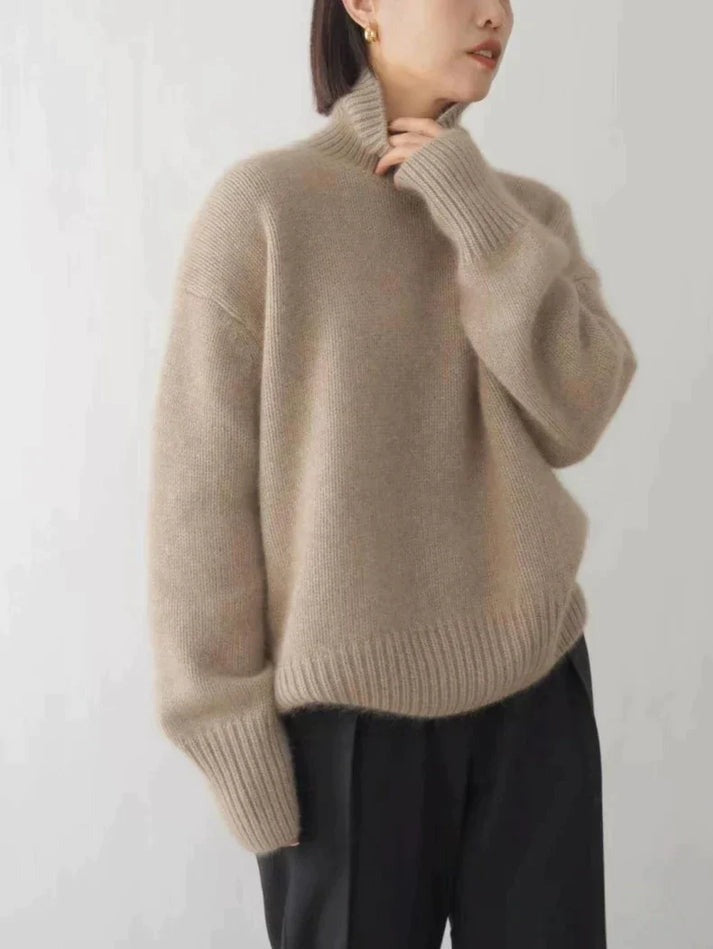 Celina | Dame Cashmere Trøje med Rullekrave