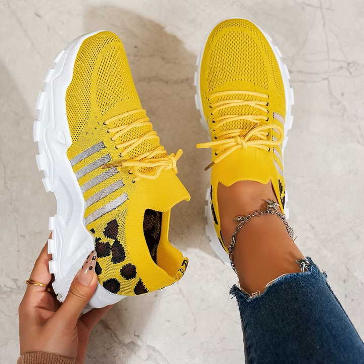 Maja | Dame Ortopædiske Sneakers Med Snørebånd Og Chunky Sål