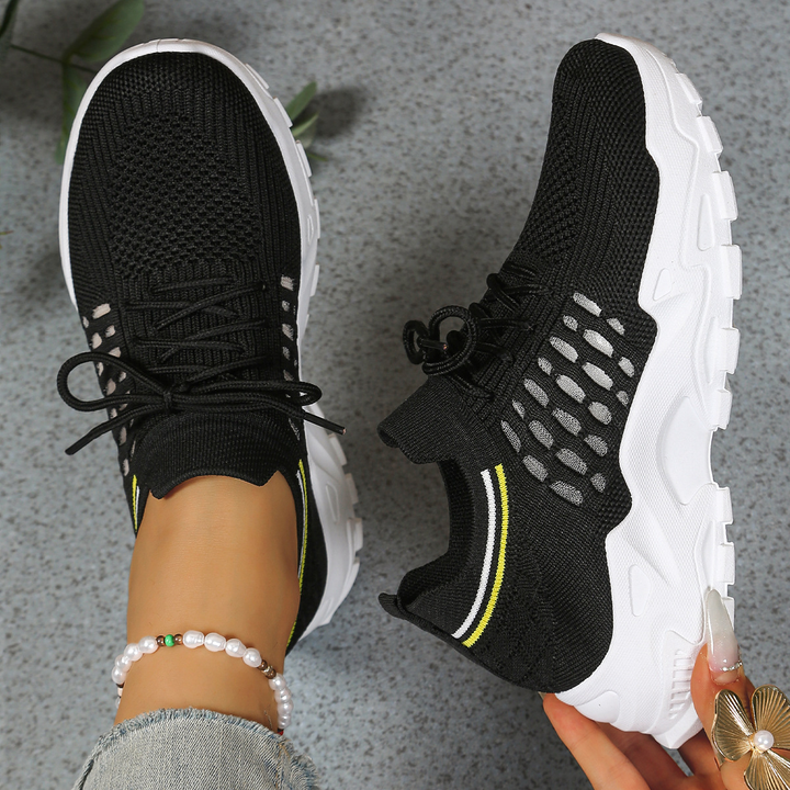 Maja | Dame Ortopædiske Sneakers Med Snørebånd Og Chunky Sål
