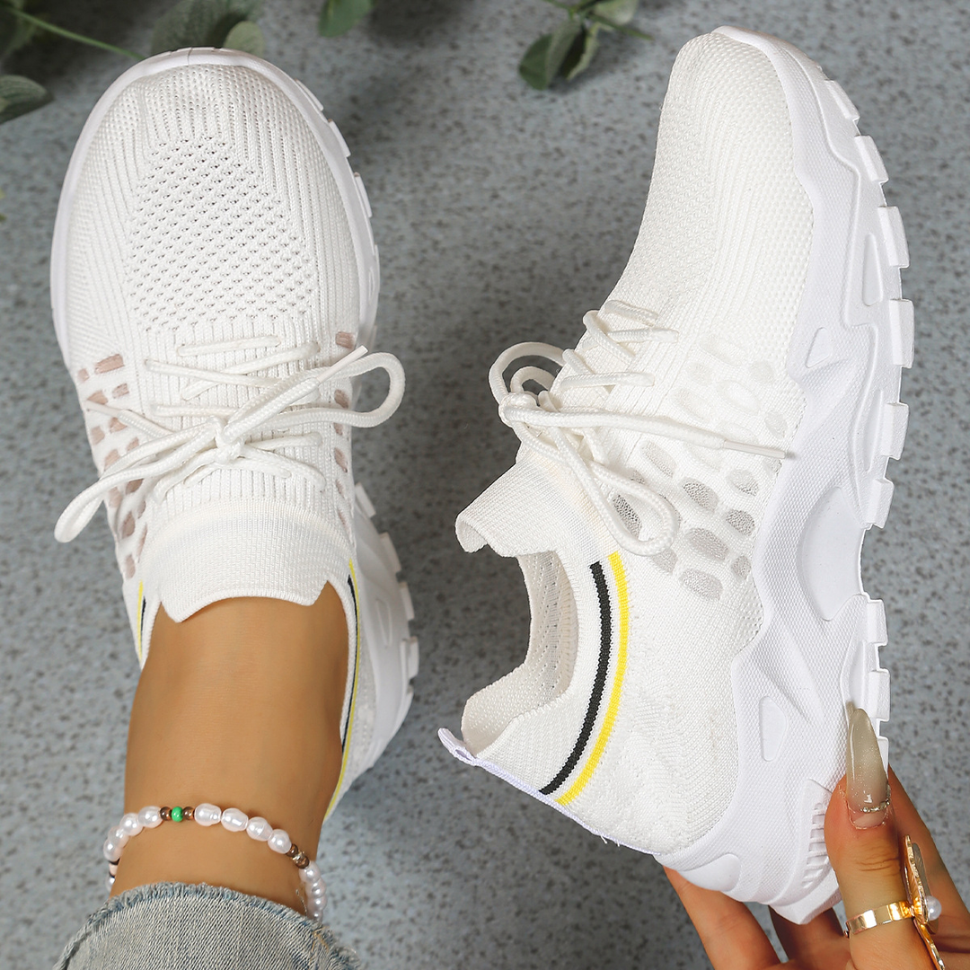 Maja | Dame Ortopædiske Sneakers Med Snørebånd Og Chunky Sål