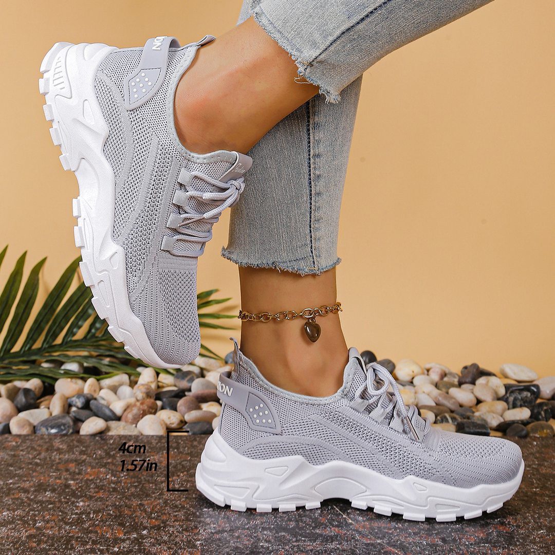 Maja | Dame Ortopædiske Sneakers Med Snørebånd Og Chunky Sål