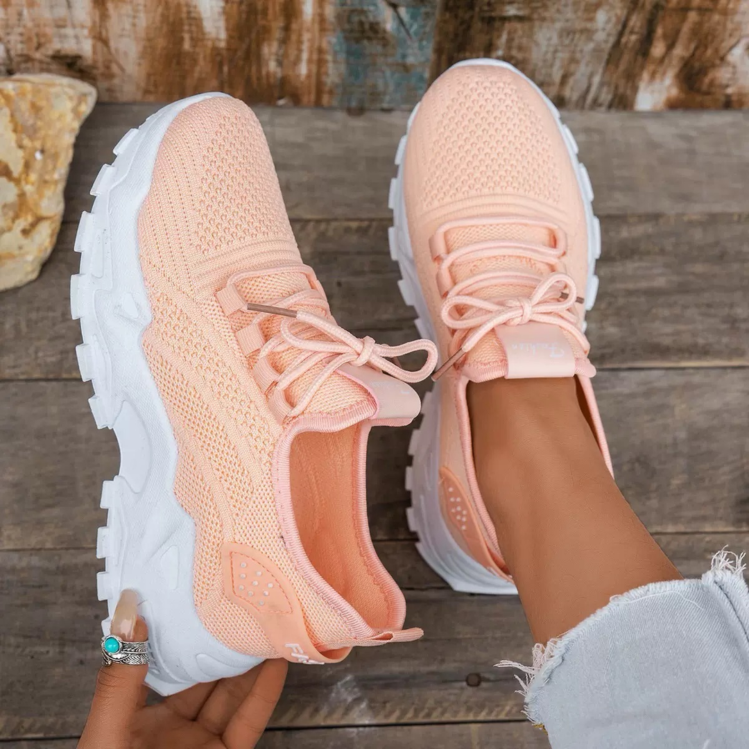 Maja | Dame Ortopædiske Sneakers Med Snørebånd Og Chunky Sål