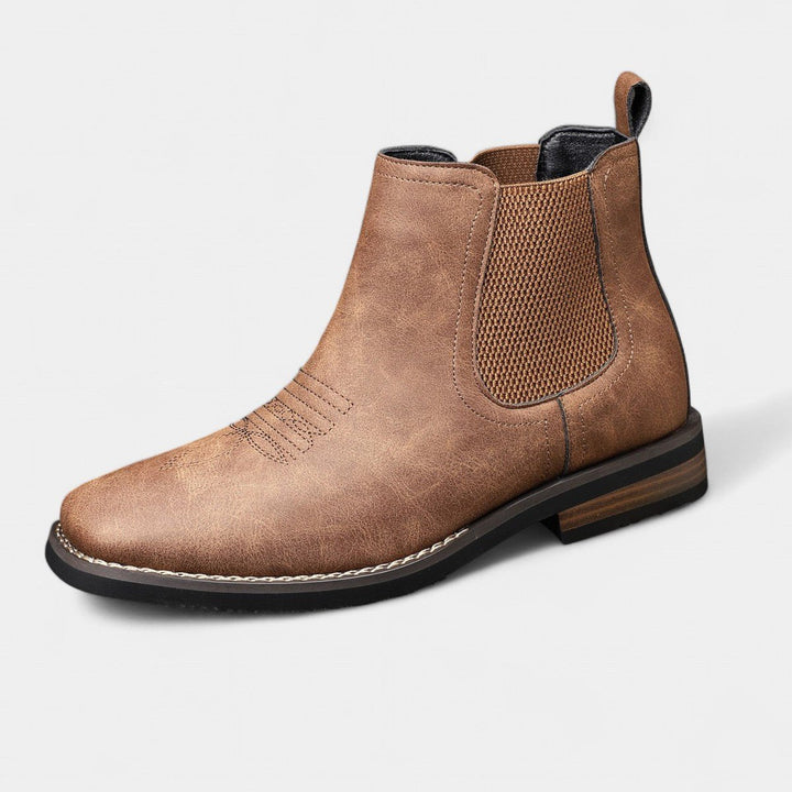 Thor | Herre Chelsea-støvler Med Slip-On Og Western-syning