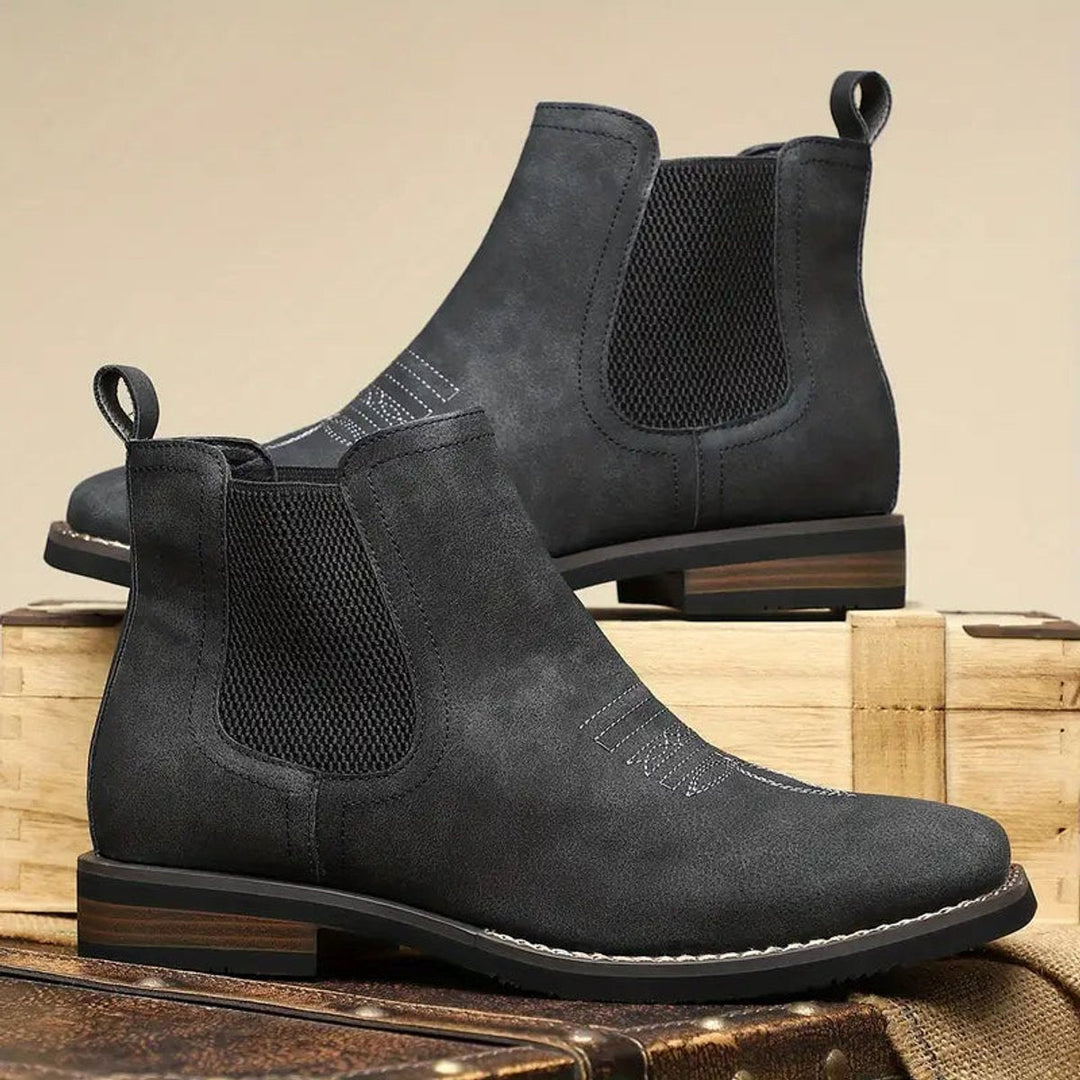 Thor | Herre Chelsea-støvler Med Slip-On Og Western-syning