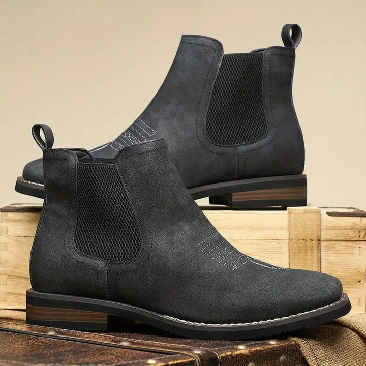 Thor | Herre Chelsea-støvler Med Slip-On Og Western-syning