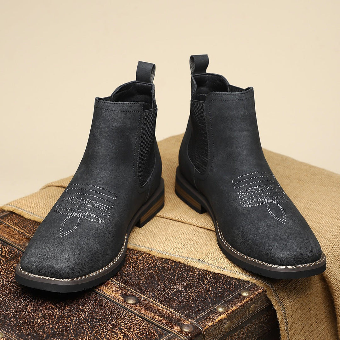 Thor | Herre Chelsea-støvler Med Slip-On Og Western-syning