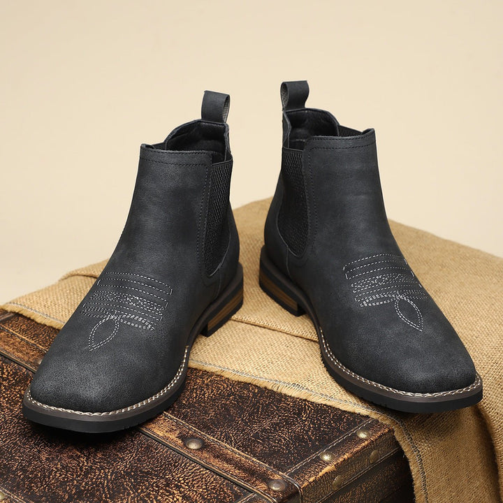 Thor | Herre Chelsea-støvler Med Slip-On Og Western-syning