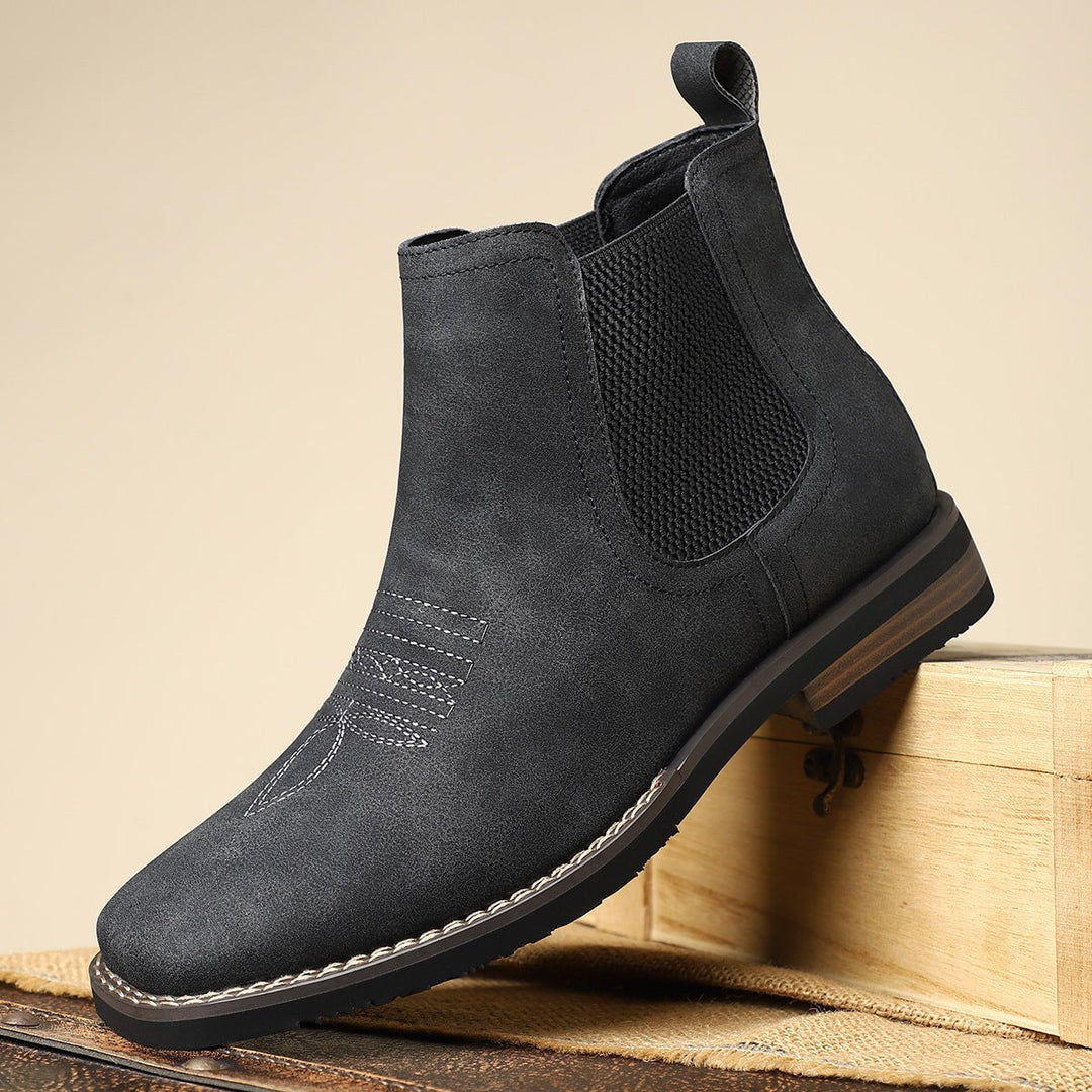 Thor | Herre Chelsea-støvler Med Slip-On Og Western-syning