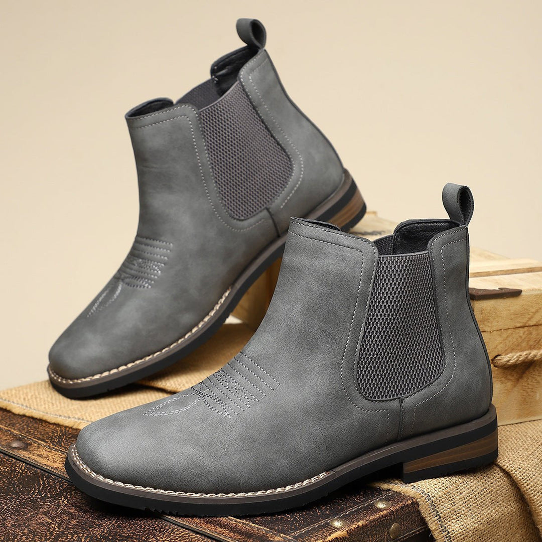 Thor | Herre Chelsea-støvler Med Slip-On Og Western-syning