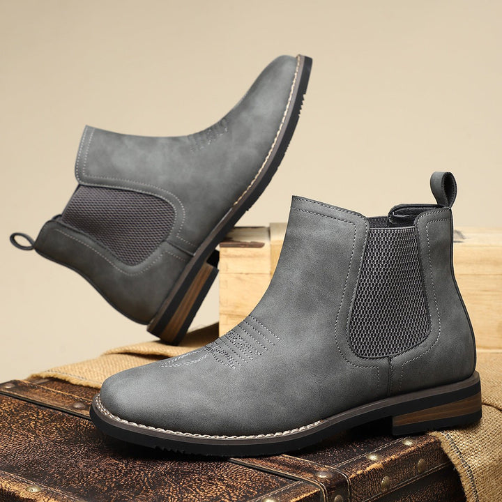 Thor | Herre Chelsea-støvler Med Slip-On Og Western-syning