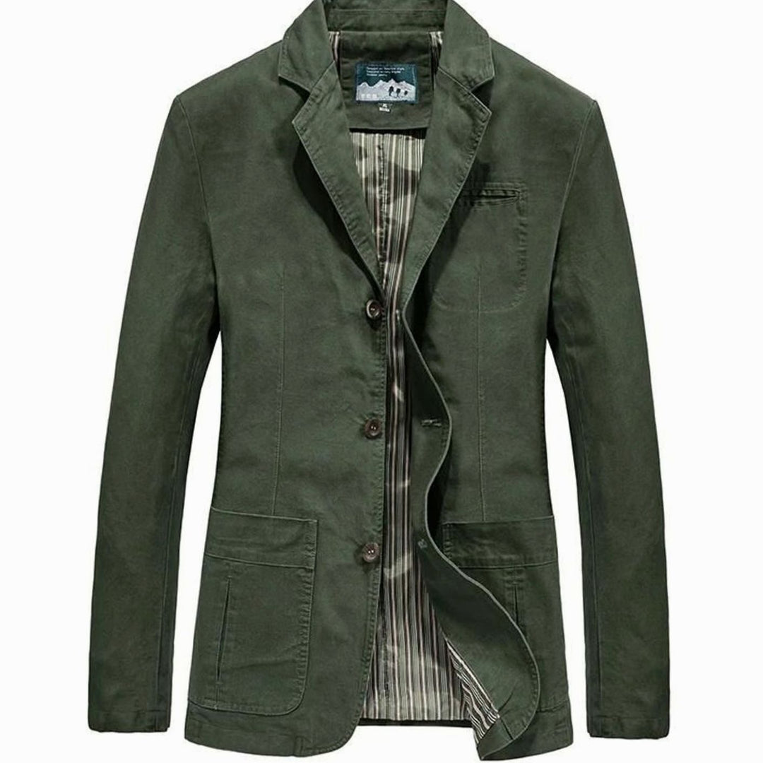 Morten | Herre Casual Blazer Med Notch-Lapel Og Tre Knapper