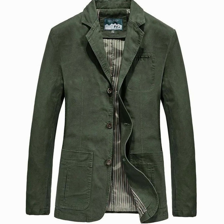 Morten | Herre Casual Blazer Med Notch-Lapel Og Tre Knapper