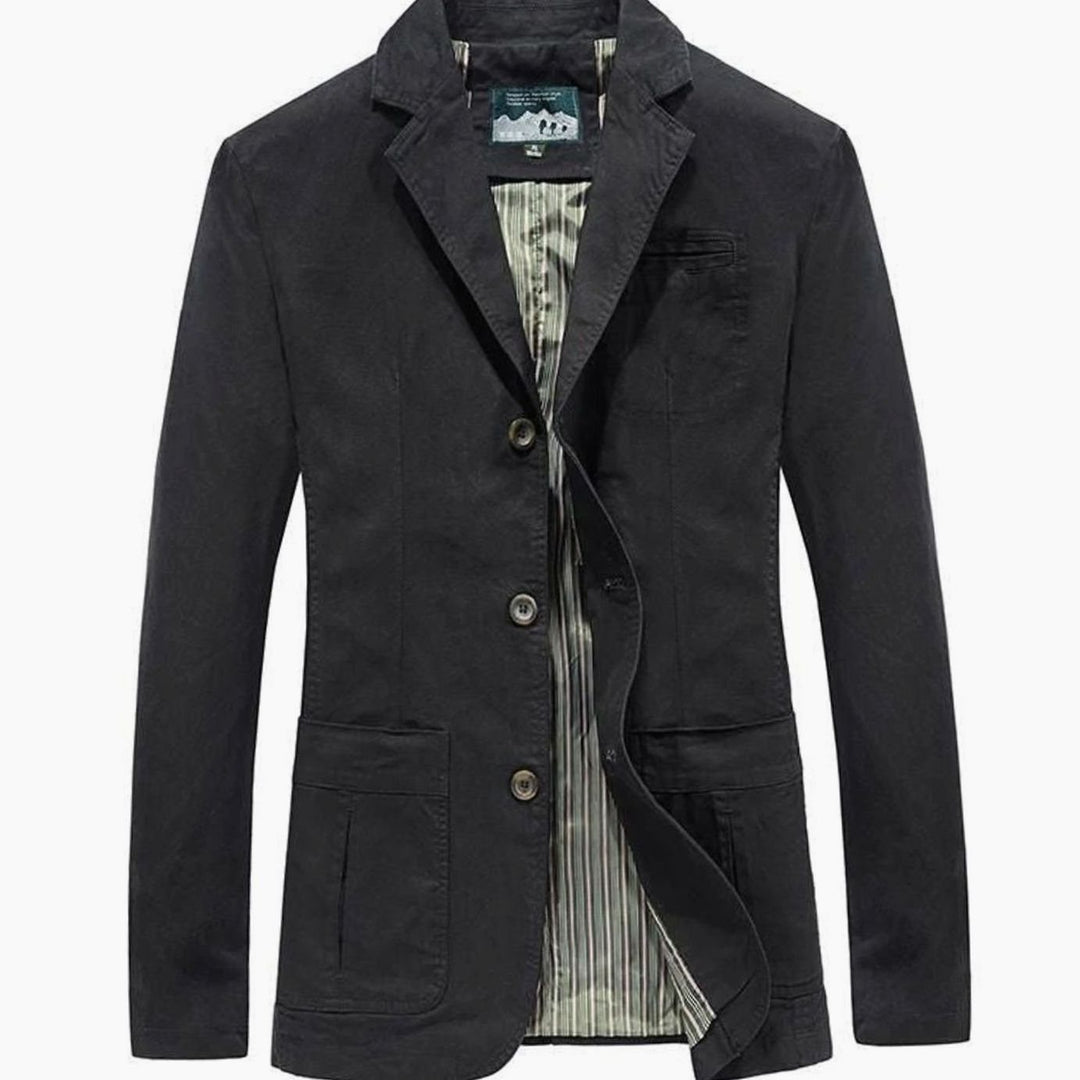 Morten | Herre Casual Blazer Med Notch-Lapel Og Tre Knapper