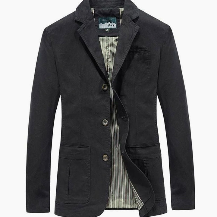 Morten | Herre Casual Blazer Med Notch-Lapel Og Tre Knapper
