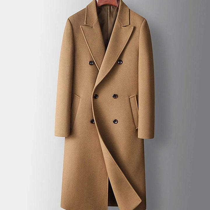 Henrik | Herre Dobbeltknappet Overcoat Med Lang Tailored Pasform