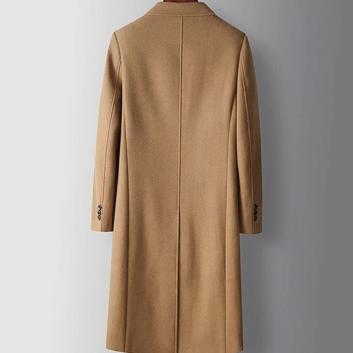 Henrik | Herre Dobbeltknappet Overcoat Med Lang Tailored Pasform