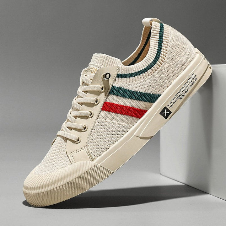 Bjarne | Herre Strikket Low-Top Sneakers Med Snørebånd