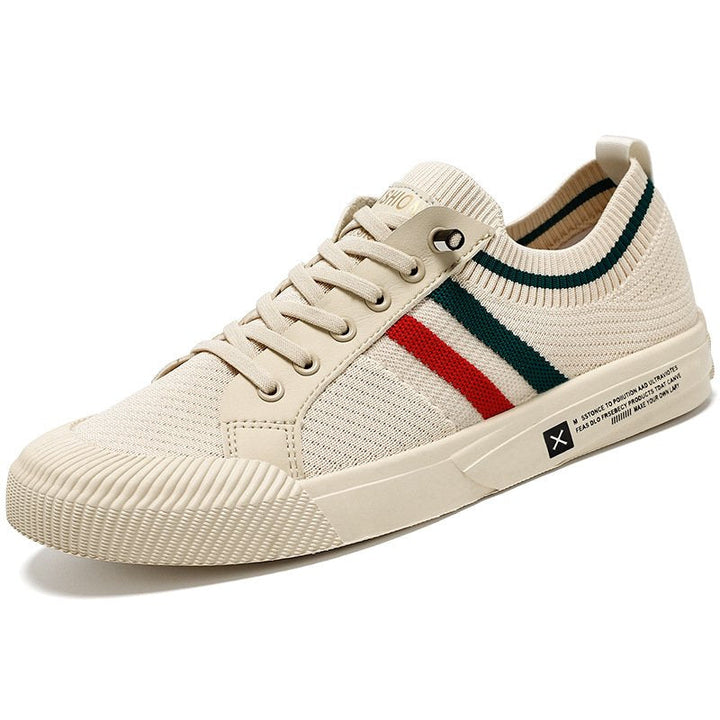 Bjarne | Herre Strikket Low-Top Sneakers Med Snørebånd