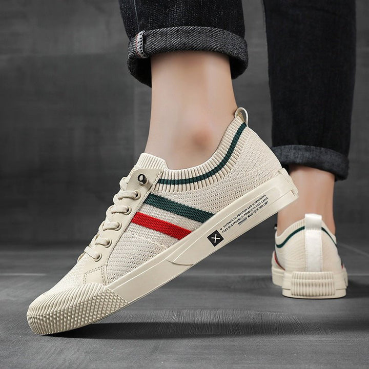 Bjarne | Herre Strikket Low-Top Sneakers Med Snørebånd