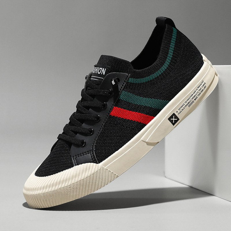 Bjarne | Herre Strikket Low-Top Sneakers Med Snørebånd