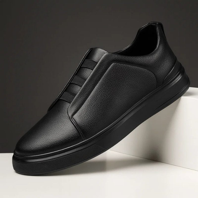 Anders | Herre Slip-On Sneakers Med Elastisk Stropper Og Læder