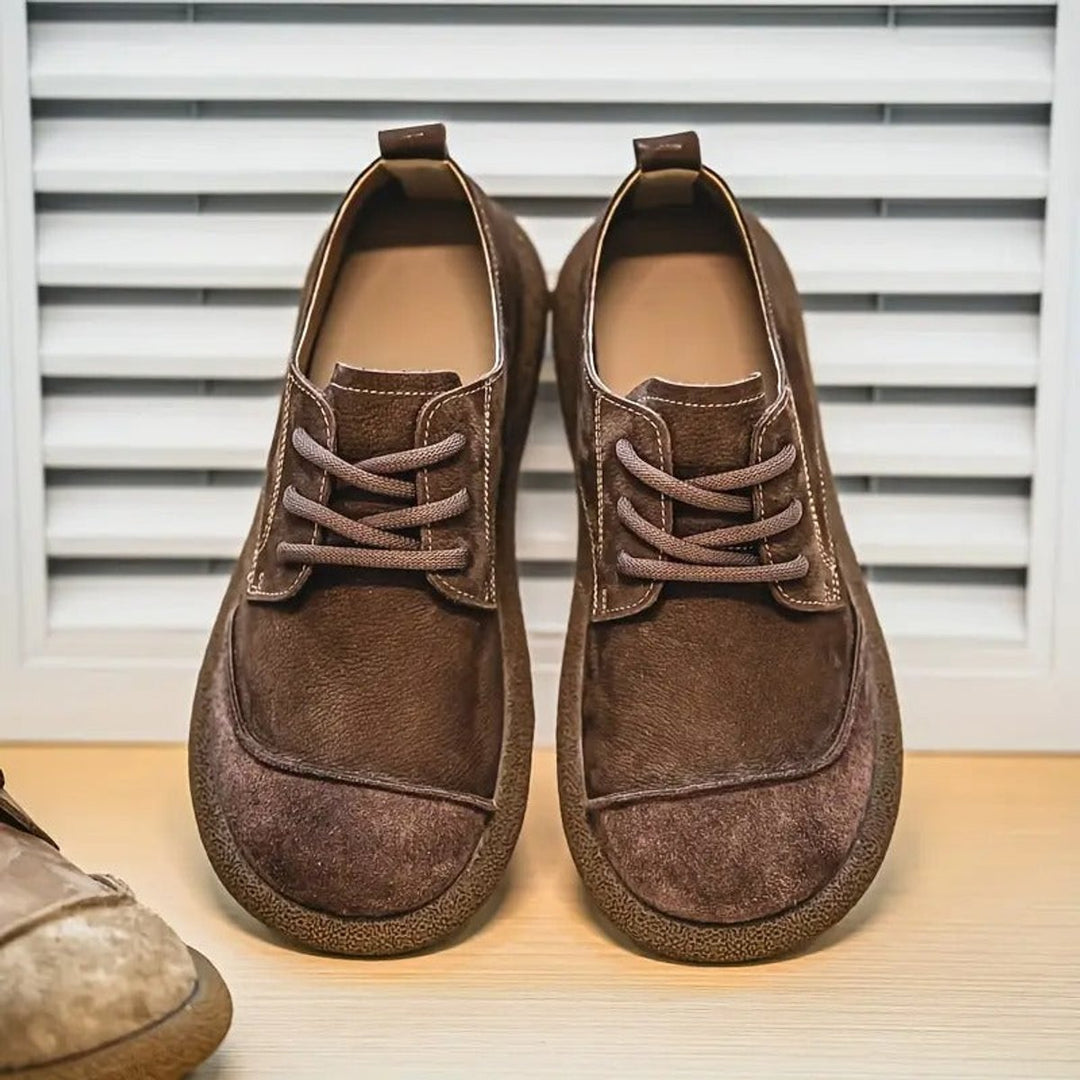Gustav | Herre Snøresko Med Rund Tå Og Slip-On Pasform
