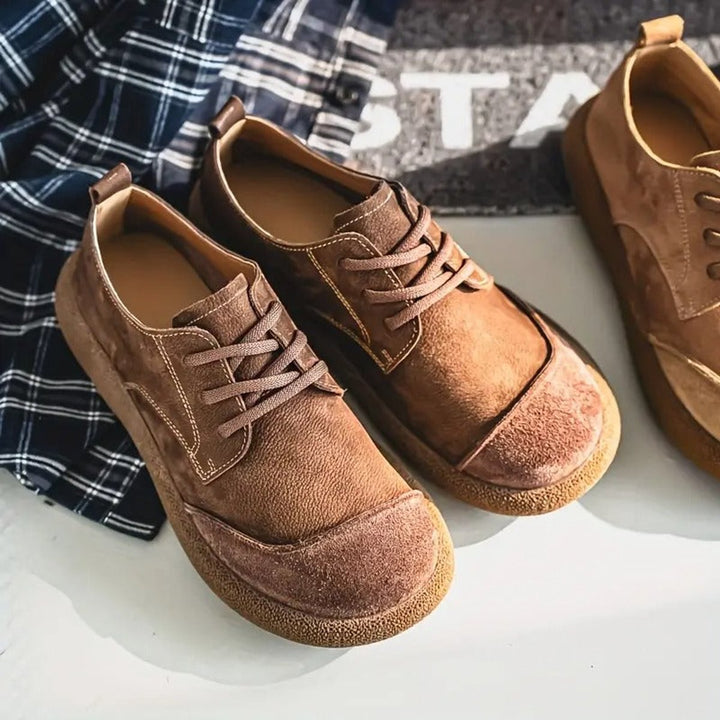 Gustav | Herre Snøresko Med Rund Tå Og Slip-On Pasform