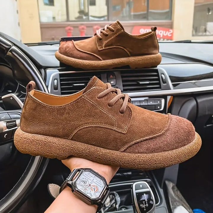 Gustav | Herre Snøresko Med Rund Tå Og Slip-On Pasform