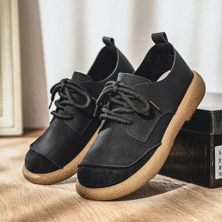 Gustav | Herre Snøresko Med Rund Tå Og Slip-On Pasform