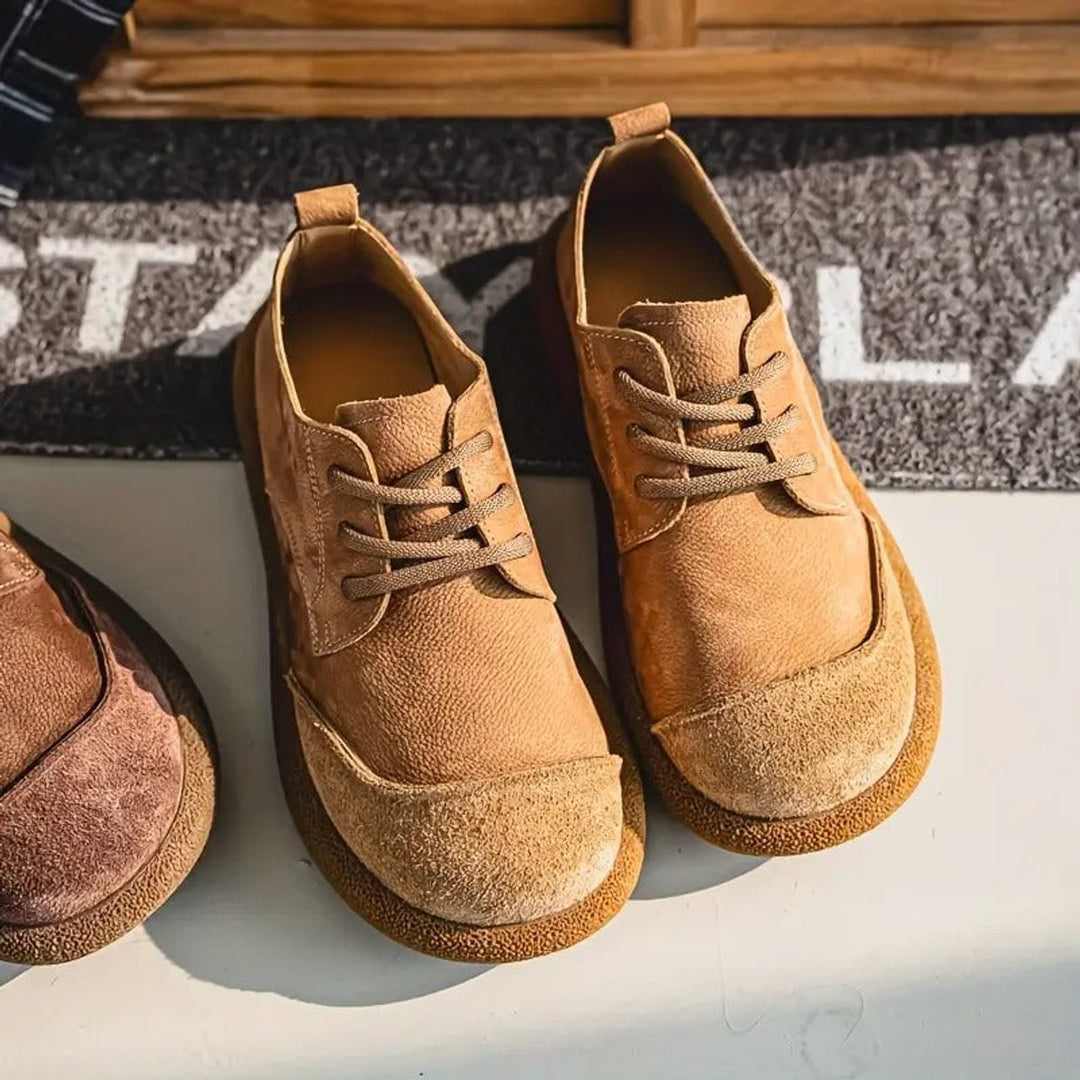 Gustav | Herre Snøresko Med Rund Tå Og Slip-On Pasform