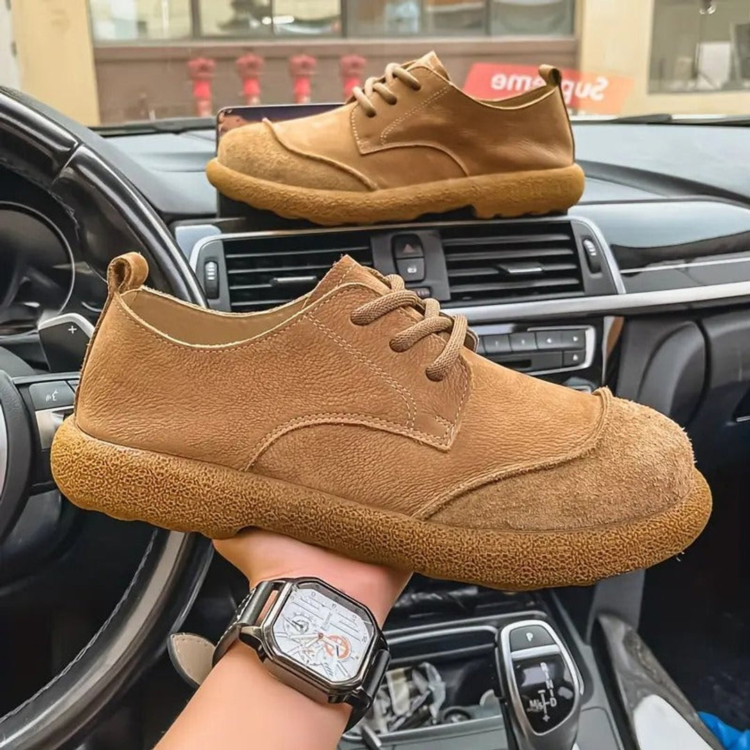 Gustav | Herre Snøresko Med Rund Tå Og Slip-On Pasform