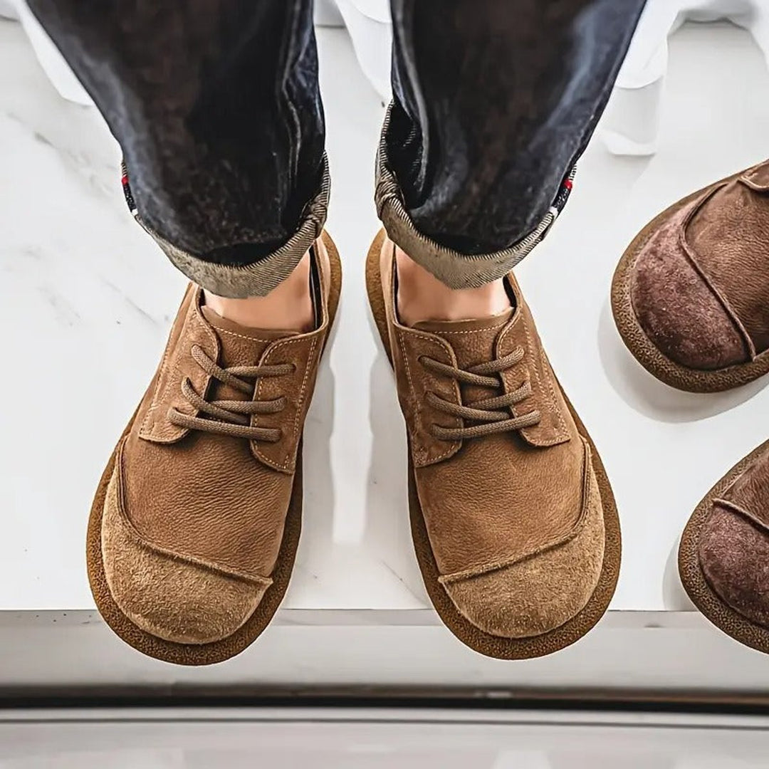 Gustav | Herre Snøresko Med Rund Tå Og Slip-On Pasform