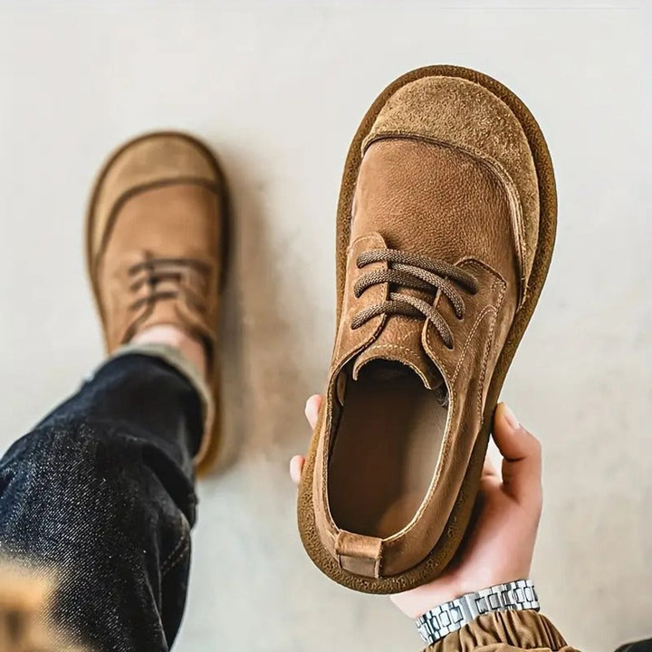 Gustav | Herre Snøresko Med Rund Tå Og Slip-On Pasform