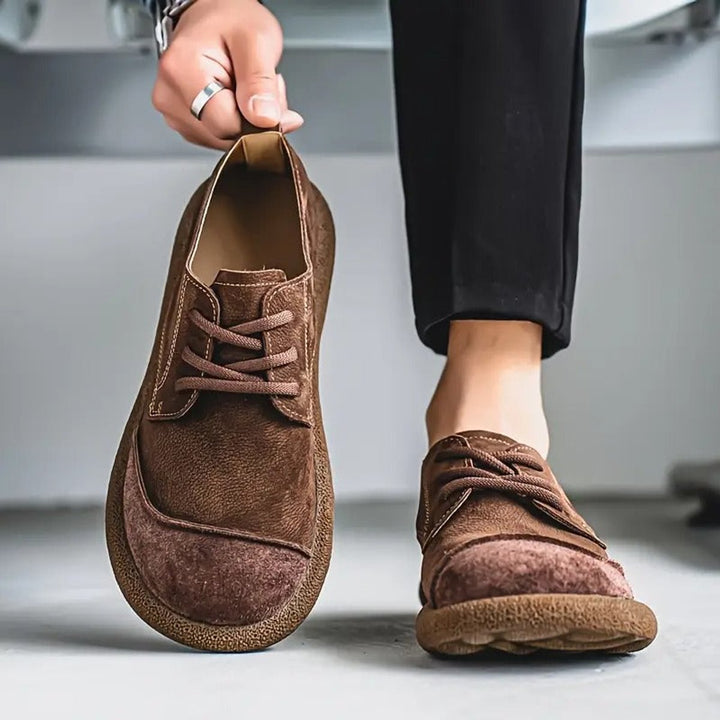 Gustav | Herre Snøresko Med Rund Tå Og Slip-On Pasform