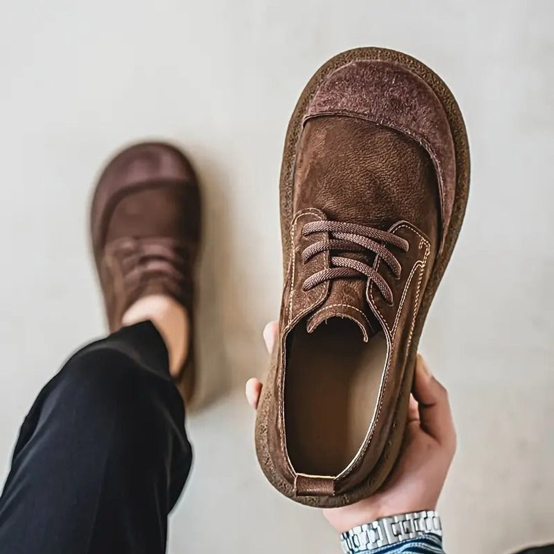 Gustav | Herre Snøresko Med Rund Tå Og Slip-On Pasform