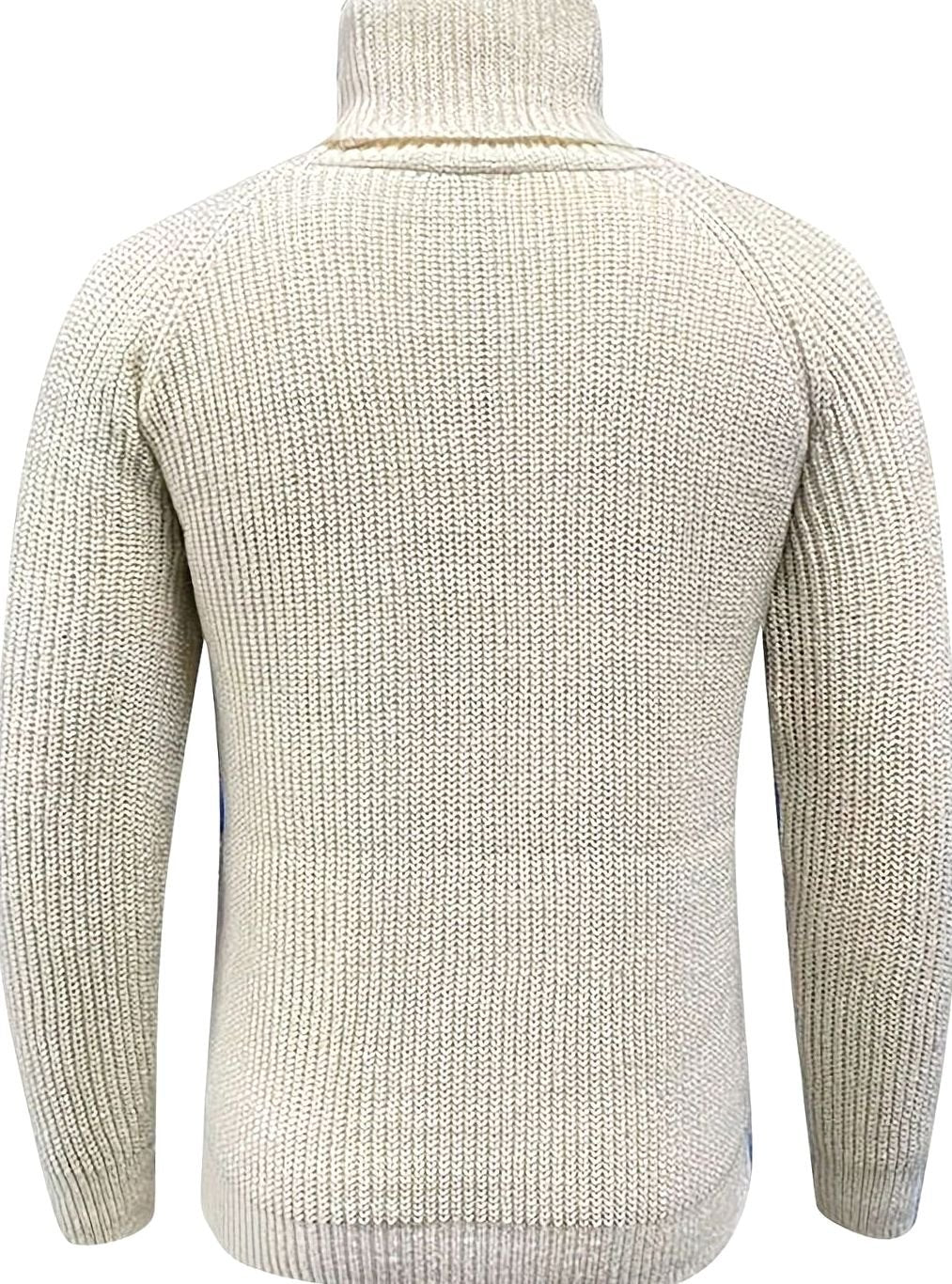 Bjarne | Herre Ribstrikket Rullekrave Sweater