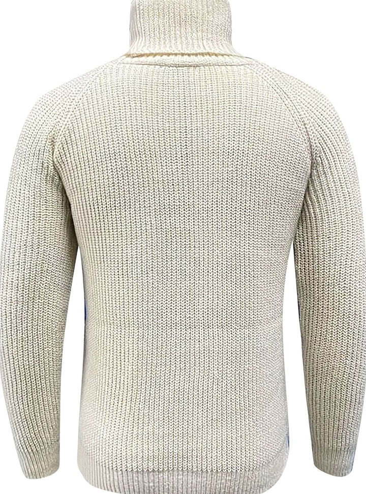 Bjarne | Herre Ribstrikket Rullekrave Sweater