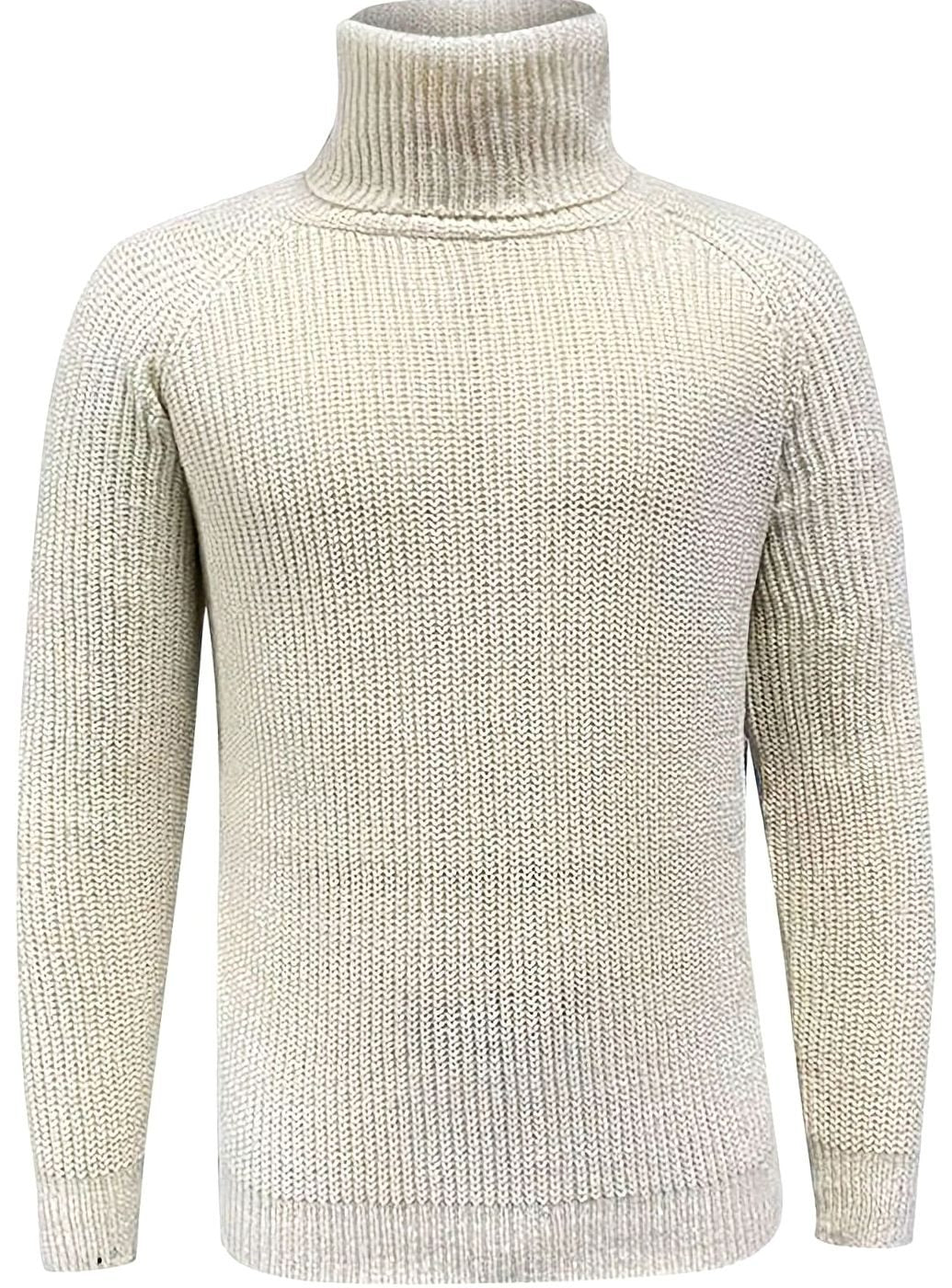 Bjarne | Herre Ribstrikket Rullekrave Sweater