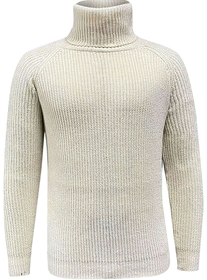 Bjarne | Herre Ribstrikket Rullekrave Sweater