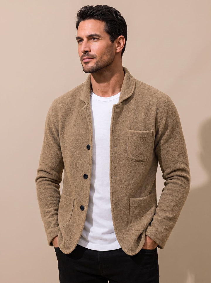 Bjarne | Herre Slim Fit Cardigan Med Knaplukning