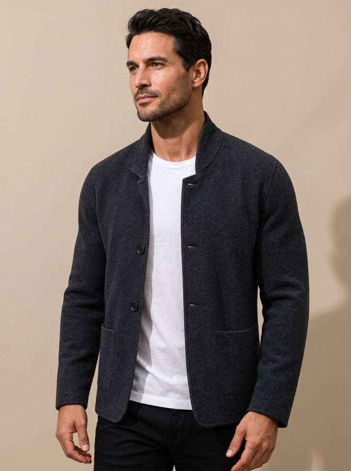 Bjarne | Herre Slim Fit Cardigan Med Knaplukning
