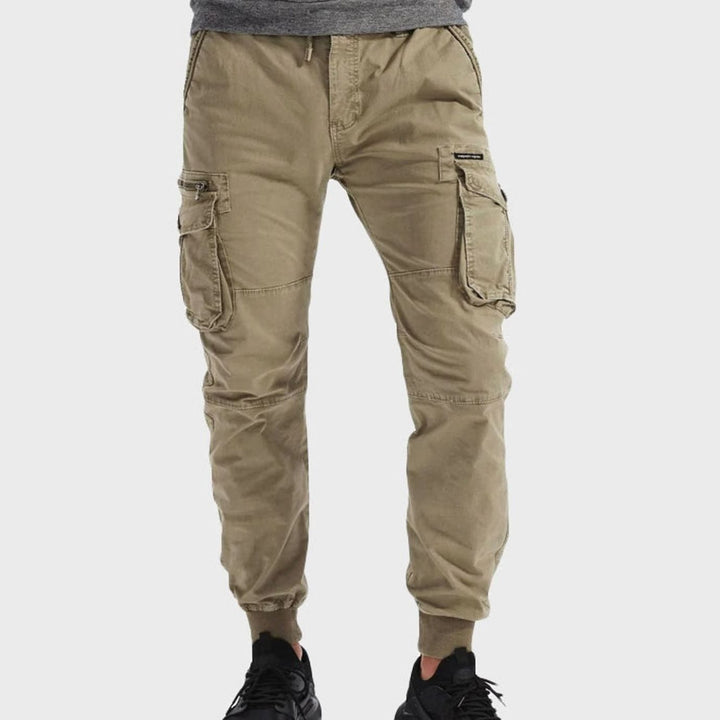 Oliver | Herre Cargo Joggers Med Justerbar Talje Og Ribkant