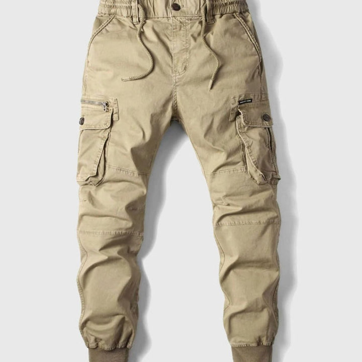 Oliver | Herre Cargo Joggers Med Justerbar Talje Og Ribkant