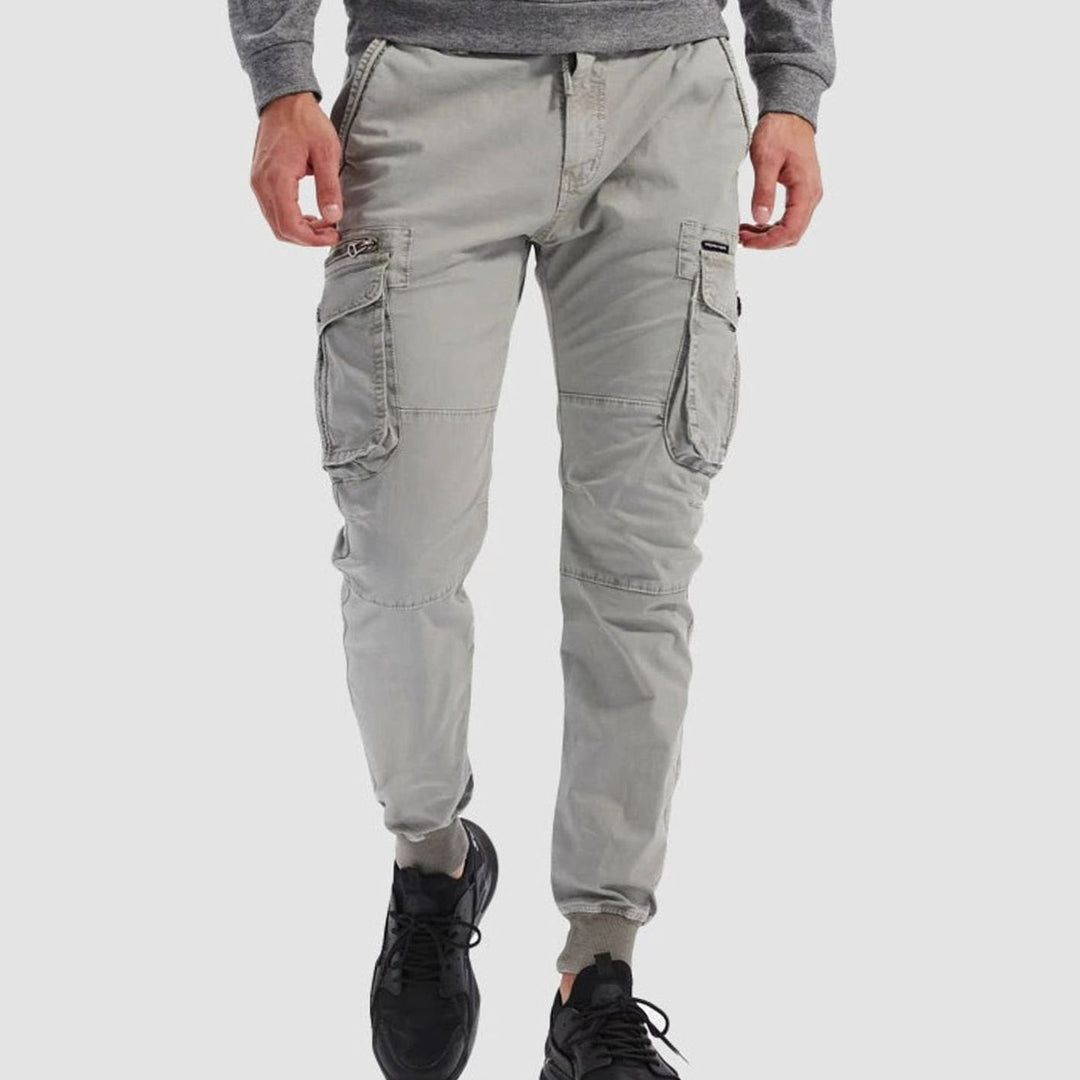 Oliver | Herre Cargo Joggers Med Justerbar Talje Og Ribkant