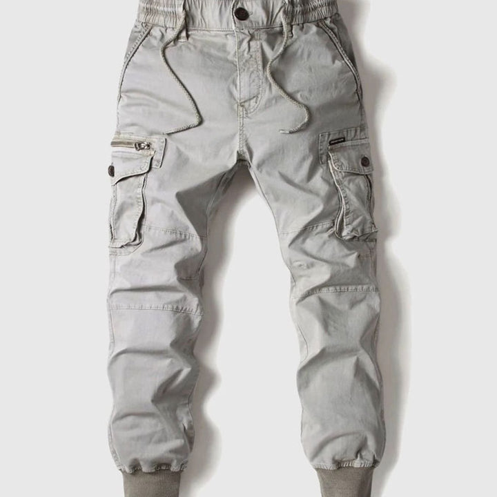 Oliver | Herre Cargo Joggers Med Justerbar Talje Og Ribkant