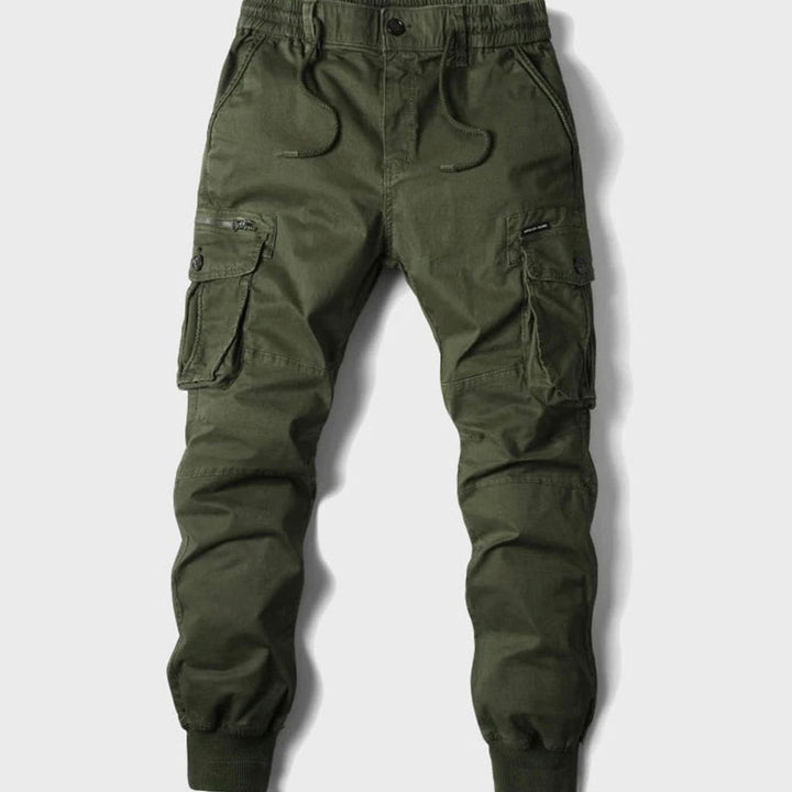 Oliver | Herre Cargo Joggers Med Justerbar Talje Og Ribkant